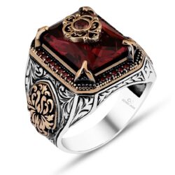 Red Zircon Ring